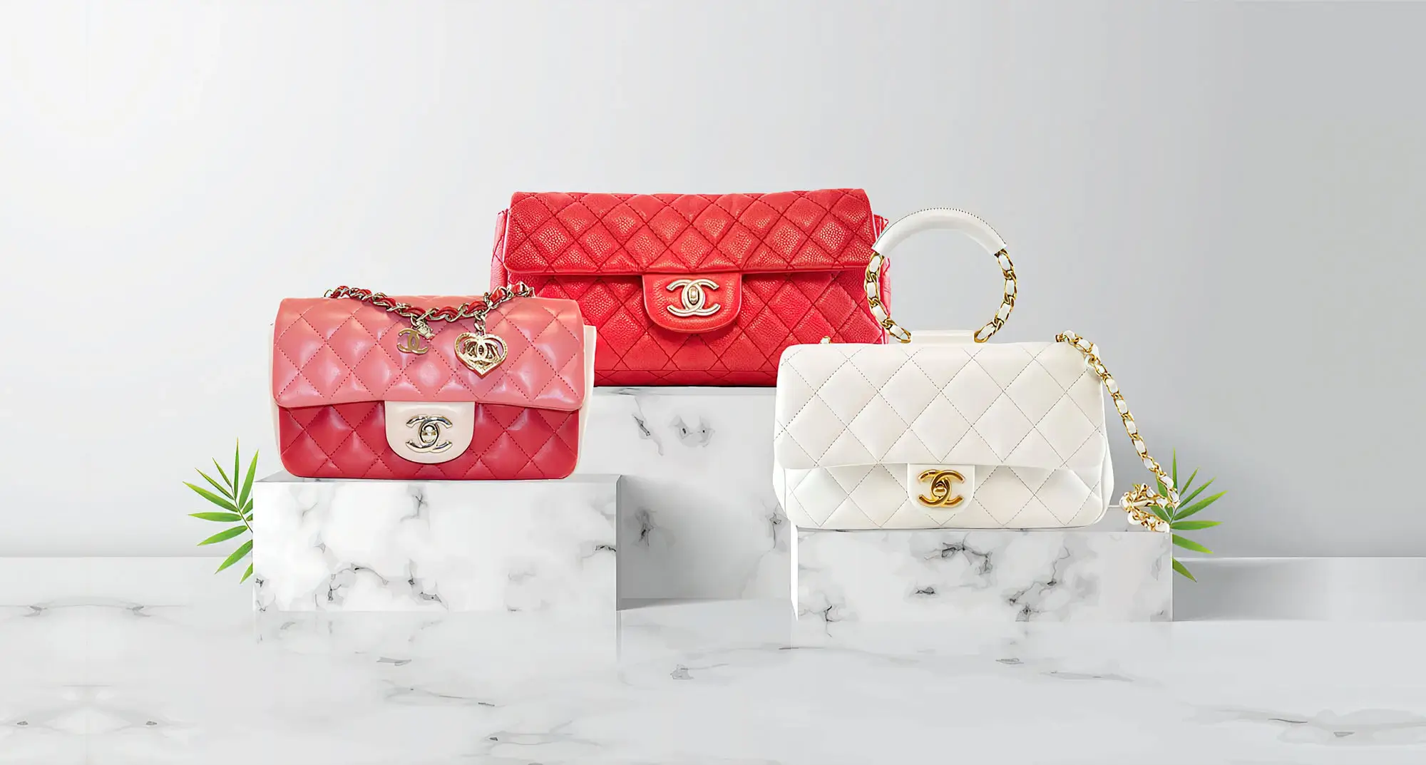 Chanel Kollektion luxuriöser Handtaschen