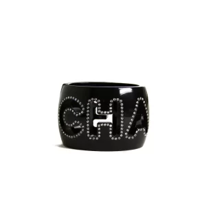Pulsera con cristales negro