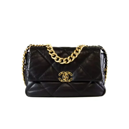 19 Bolso Grande con Solapa Negro