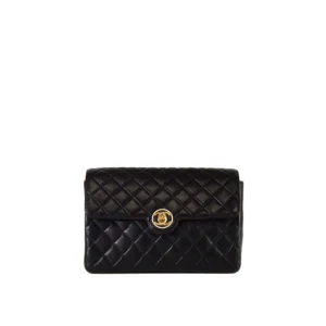 Vintage Mini Classic Bolso con solapa simple negro