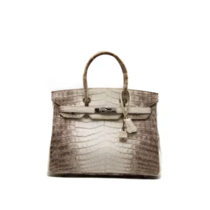 Hermès Birkin 30 Himalaya in Blanc aus Krokodilleder mit Palladium-Hardware – extrem seltene Luxustasche