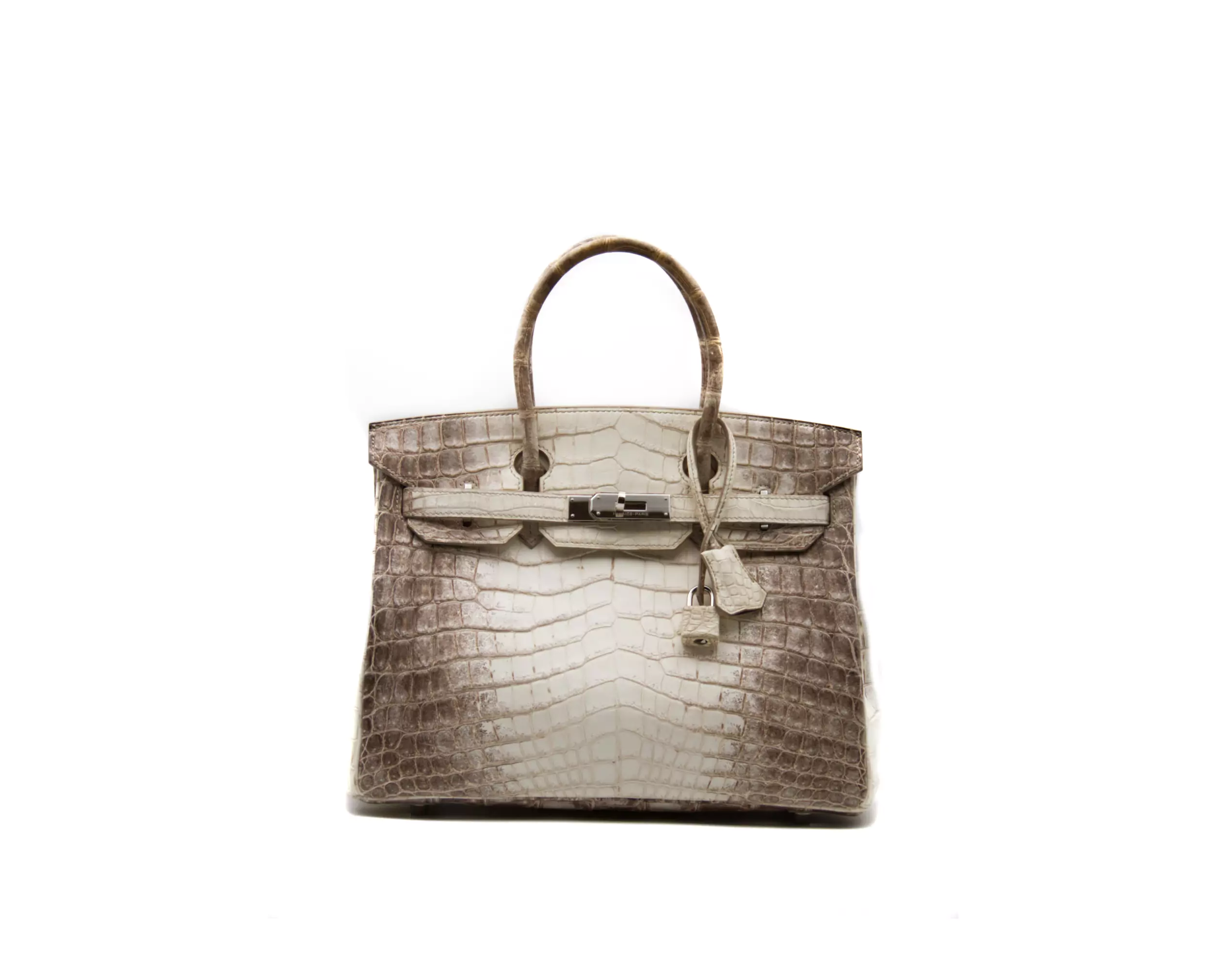 Hermès Birkin 30 Himalaya en cuero de cocodrilo Blanc con herrajes de paladio – bolso de lujo extremadamente raro