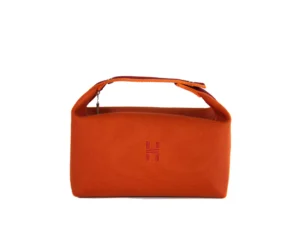 Hermès Bride à Brac Kosmetiktasche Large in Orange Feu – luxuriöse Reise-Accessoiretasche in ikonischem Hermès-Orange