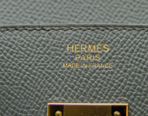 Hermès Birkin 30 Epsom Vert Amande con herrajes dorados – bolso de lujo estructurado en verde salvia - brand