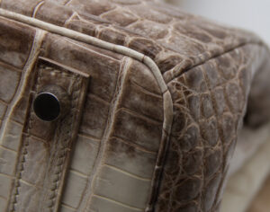 Hermès Birkin 30 Himalaya in Blanc aus Krokodilleder mit Palladium-Hardware – extrem seltene Luxustasche - corner4