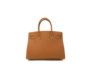 Hermès Birkin 30 Sellier Gold in Epsom leather with gold hardware – structured luxury handbag - back