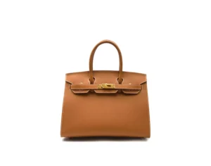Hermès Birkin 30 Sellier Gold in Epsom leather with gold hardware – structured luxury handbag - front