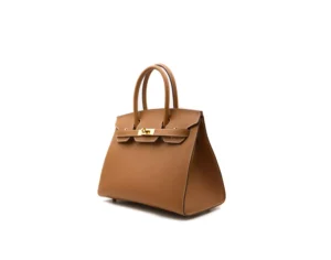 Hermès Birkin 30 Sellier Gold in Epsom leather with gold hardware – structured luxury handbag - profile