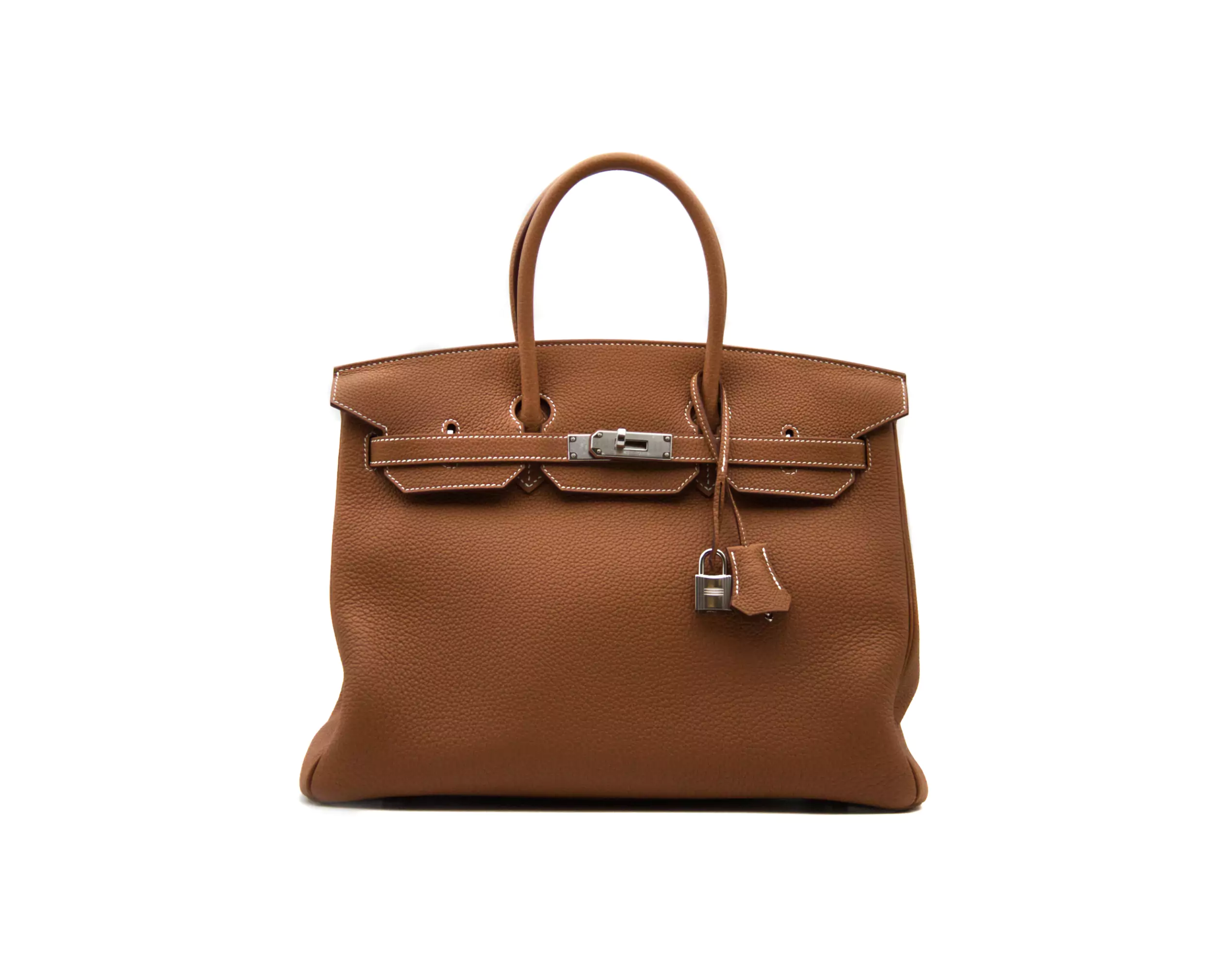 Hermès Birkin 35Togo Gold leather with palladium hardware – iconic luxury handbag in warm caramel tone