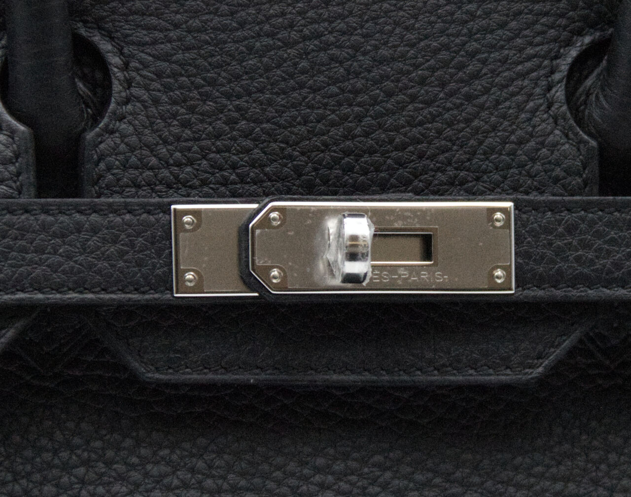 Hermès Birkin 30 Togo aus schwarzem Leder mit Palladium-Hardware – ikonische mittelgroße Luxustasche - hw