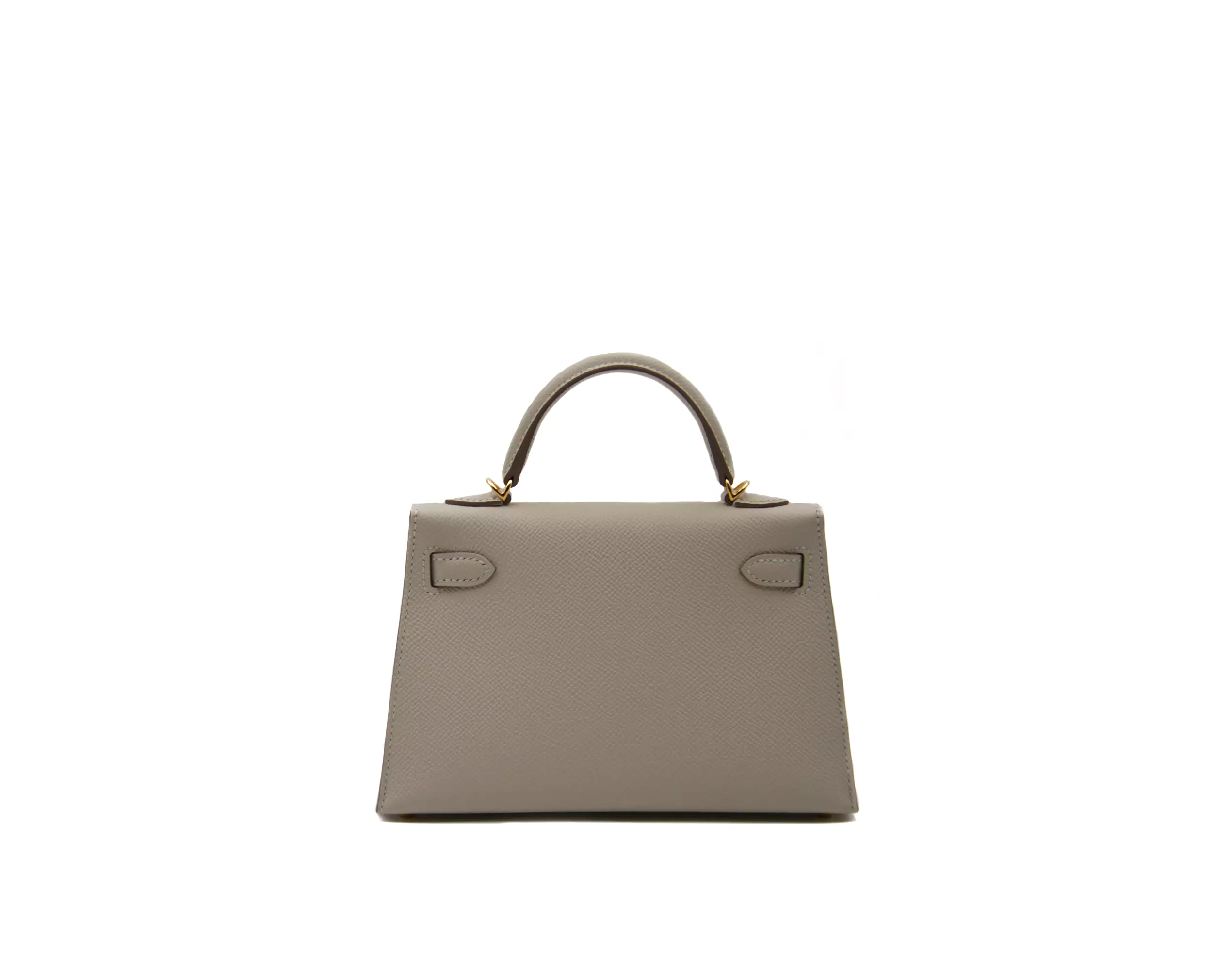 Hermès Kelly Mini Epsom HSS Craie und Rose Mexico mit goldener Hardware – Sonderanfertigung Luxustasche - back