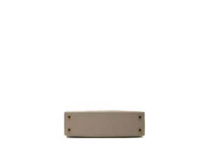 Hermès Kelly Mini Epsom HSS Craie y Rose Mexico con herrajes dorados – bolso de lujo por pedido especial - bottom