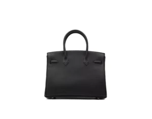 Hermès Birkin 30 Togo aus schwarzem Leder mit Palladium-Hardware – ikonische mittelgroße Luxustasche - back