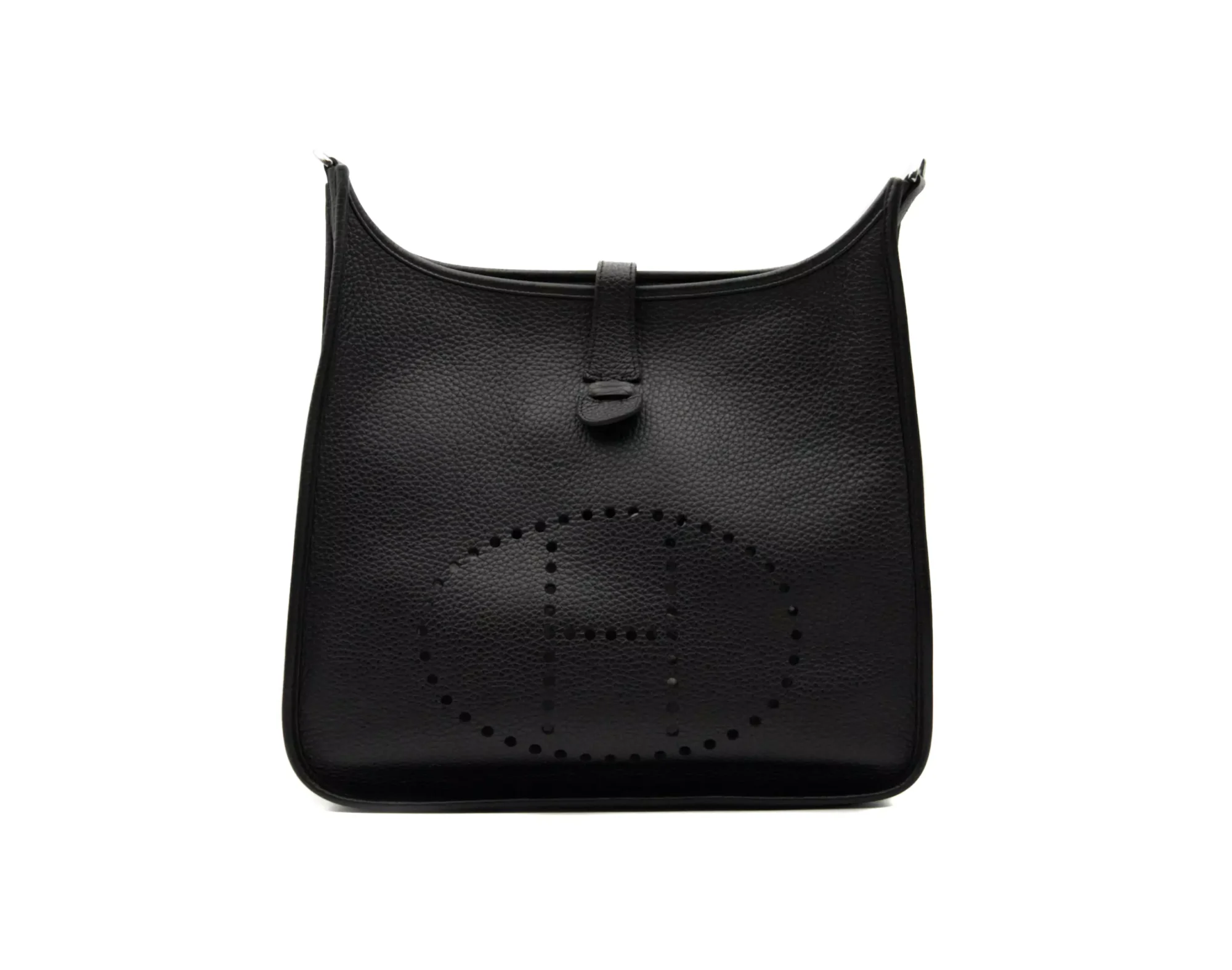 Hermès Evelyne III 33 in black Clemence leather with palladium hardware – iconic crossbody luxury bag