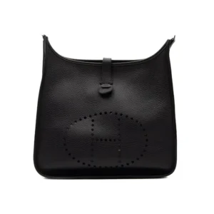 Hermès Evelyne III 33 in black Clemence leather with palladium hardware – iconic crossbody luxury bag