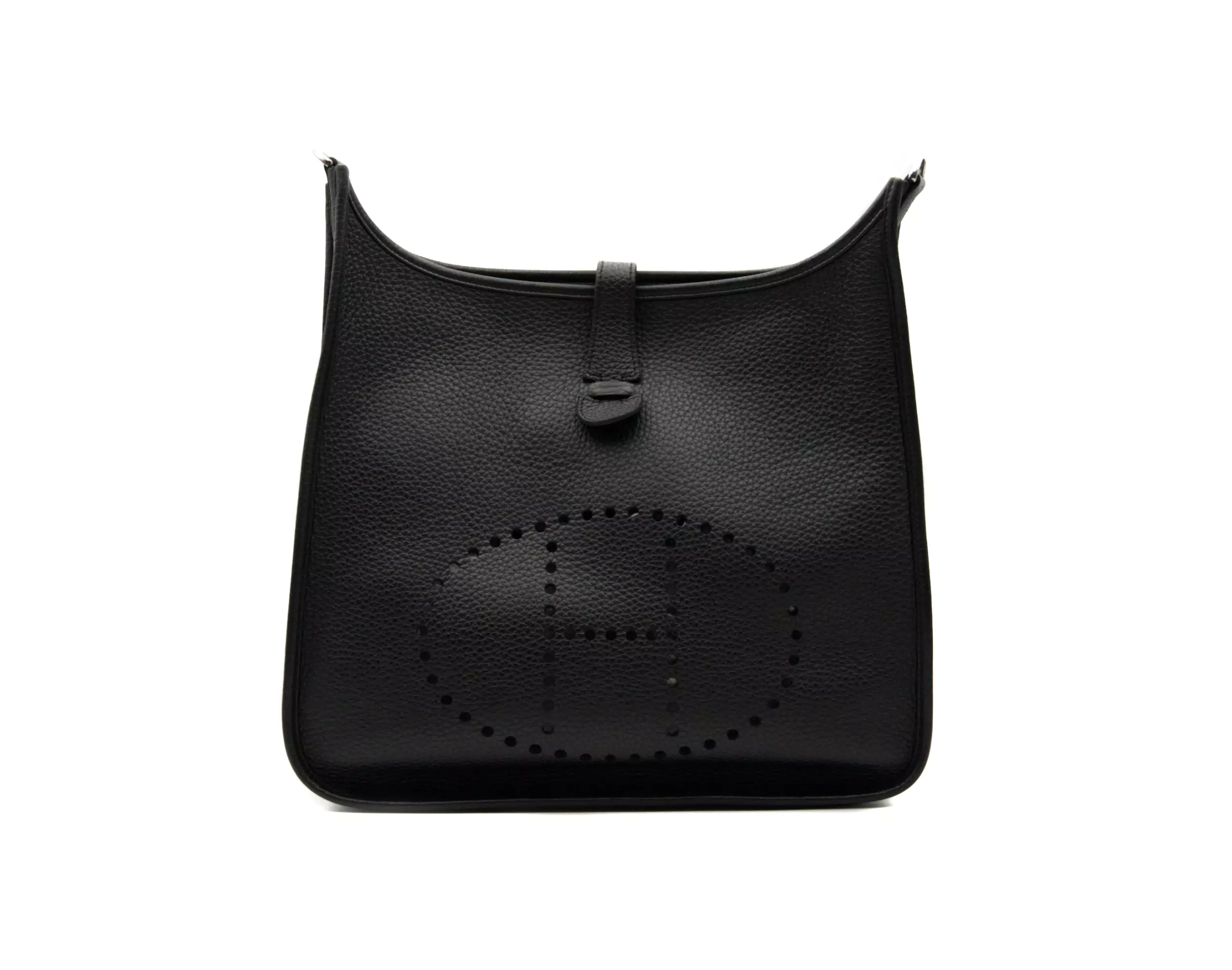 Hermès Evelyne III 33 in black Clemence leather with palladium hardware – iconic crossbody luxury bag