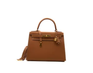 Hermès Kelly 28 Epsom Sellier in Gold leather with gold hardware – elegant structured luxury handbag in timeless tan brown
