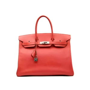 Hermès Birkin 35 Epsom Rose Jaipur mit Palladium-Hardware – ikonische große Luxustasche in kräftigem Pink
