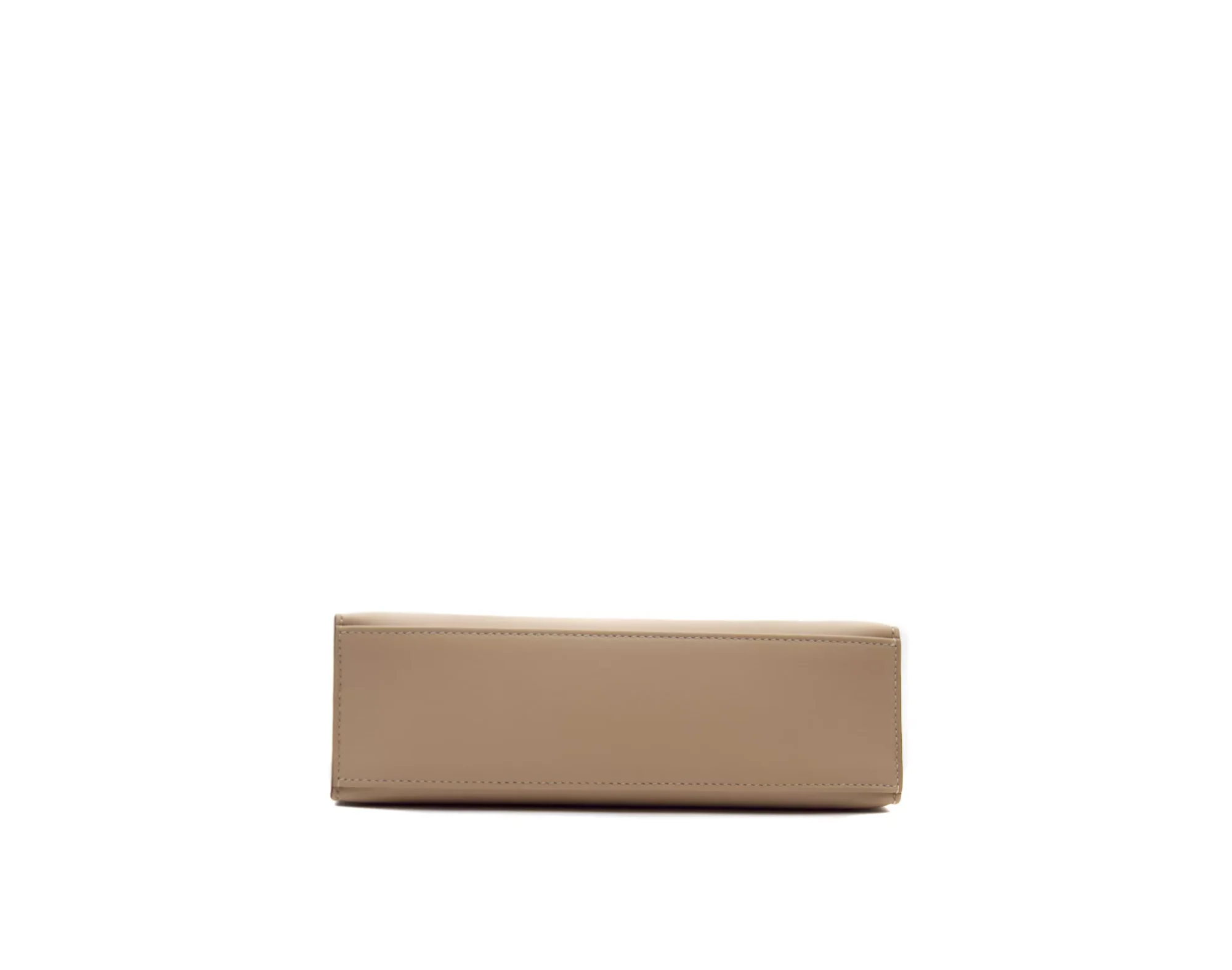 Hermès Kelly Pochette Trench en cuero Swift con herrajes de paladio – bolso de lujo elegante en beige - bottom