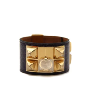 Collier De Chien Bracelet Alligator Shiny Amethyst