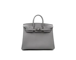 Hermès Birkin 25 Togo Gris Pantin mit Palladium-Hardware – kompakte Luxushandtasche in Grau
