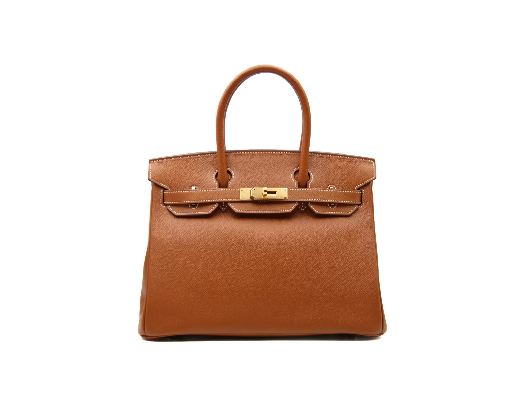 Hermès Birkin 30 Epsom Gold con herrajes dorados – bolso de lujo icónico y estructurado
