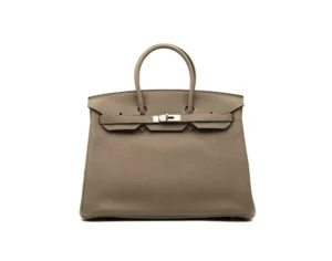 Hermès Birkin 35 Togo Gris Tourterelle with palladium hardware – iconic large luxury handbag in light grey