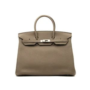 Hermès Birkin 35 Togo Gris Tourterelle with palladium hardware – iconic large luxury handbag in light grey