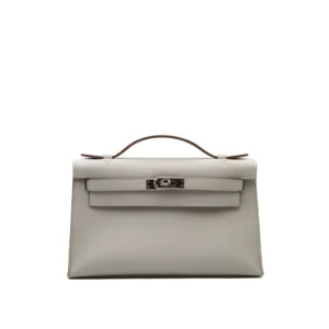 Kelly Pochette Gris Perle Swift