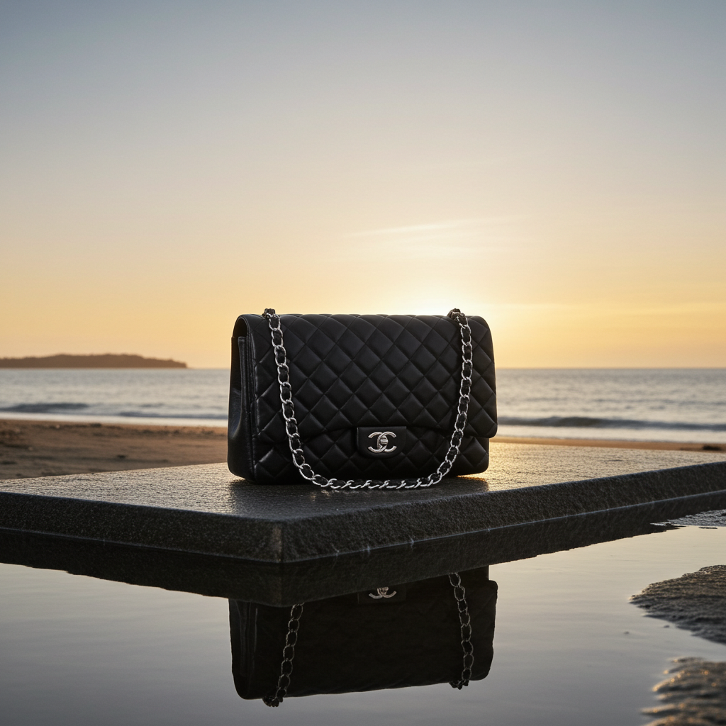 Timeless Maxi Double Flap Schwarz edited 3