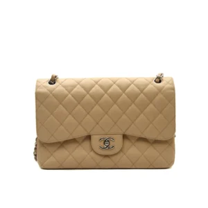 Timeless Jumbo Double Flap Beige