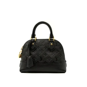 Alma BB Black Monogram Empreinte Leather with Gold Hardware
