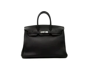 Hermès Birkin 35 Togo schwarz mit Palladium-Hardware – ikonische große Luxustasche in exzellentem Zustand