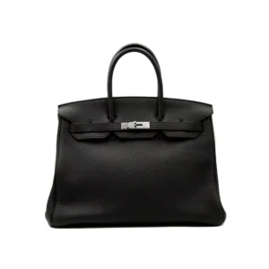 Hermès Birkin 35 Togo schwarz mit Palladium-Hardware – ikonische große Luxustasche in exzellentem Zustand