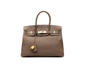 Hermès Birkin 30 Etoupe Togo leather with gold hardware – pre-owned luxury handbag from 2016