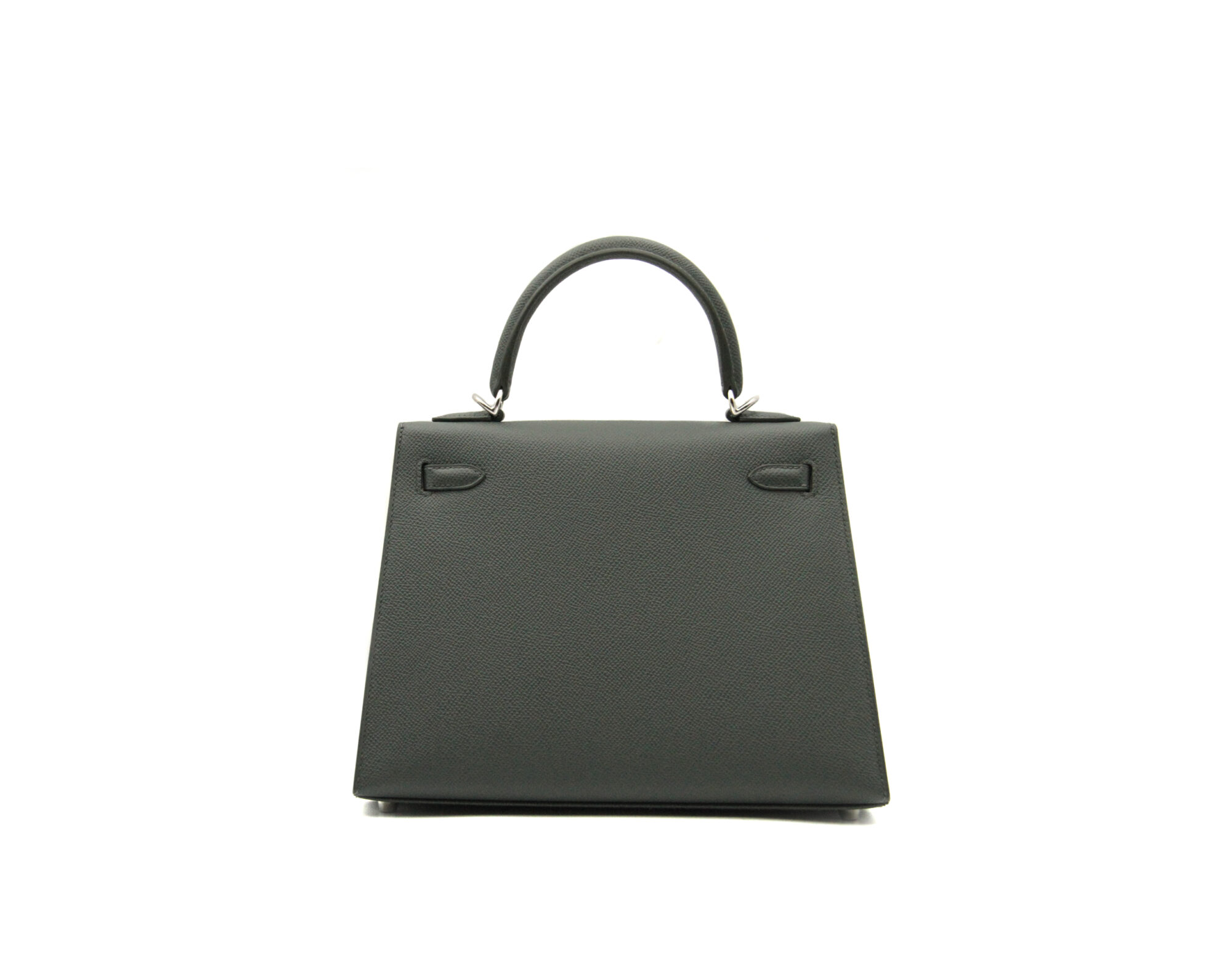 Hermès Kelly 25 Vert Mangrove Epsom leather Sellier with palladium hardware – structured luxury handbag in vibrant green - back