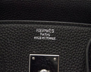 Hermès Birkin 35 Togo black with palladium hardware – iconic large luxury handbag in excellent condition - stamp