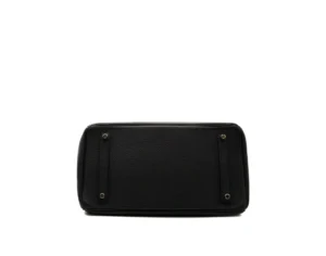 Hermès Birkin 35 Togo black with palladium hardware – iconic large luxury handbag in excellent condition - bottom