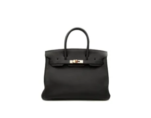 Hermès Birkin 30 togo black with rose gold hardware – classic luxury handbag