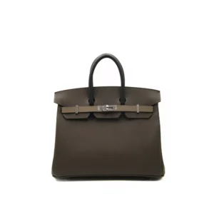 Birkin 25 Epsom Ecorce / Etoupe / Noir Retourne