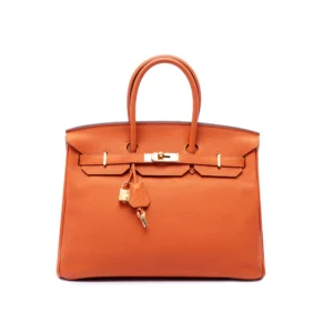 Birkin 35 Togo Leather Orange Potiron