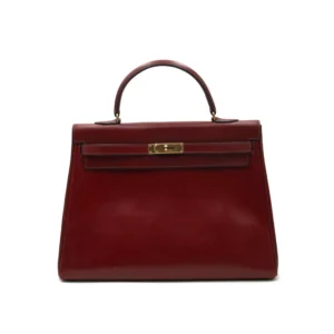 Kelly 35 Bordeaux with Gold Hardware