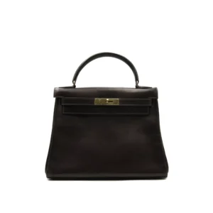 Kelly 28 Brown Box Leather