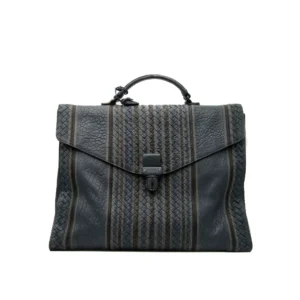 Briefcase Dark Blue with Black Details