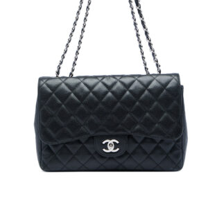 Jumbo Classic Single Flap Negro Caviar